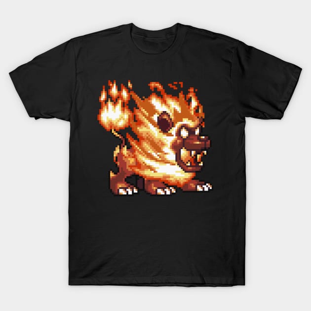 Fire Lion T-Shirt by Delsman35
